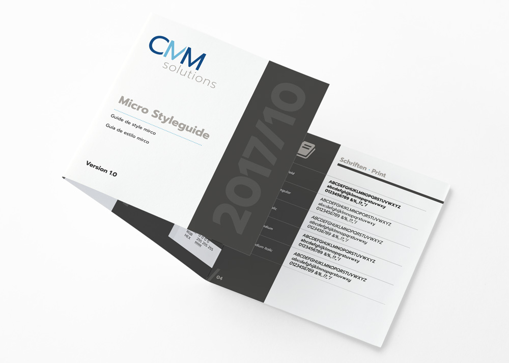 CMM-solutions-microstyleguide Micro Styleguide für Unternemhen by Born Design