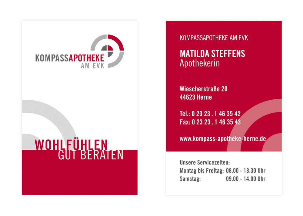 Kompass-Apotheke-Visitenkarte
