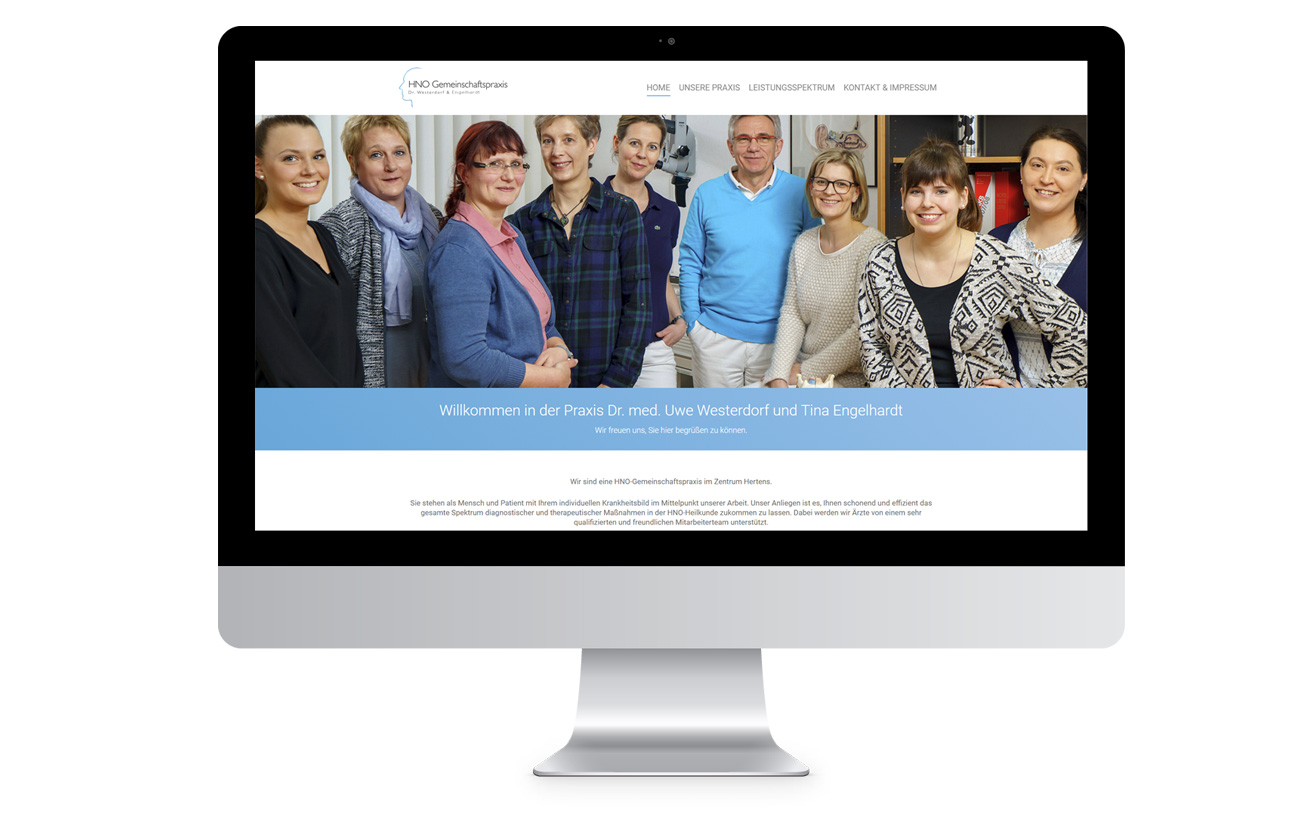 Design Webseite HNO