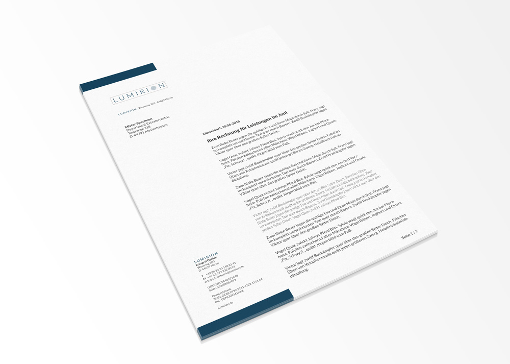 Lumirion-Briefpapier-DIN-A4 Design Briefpapier